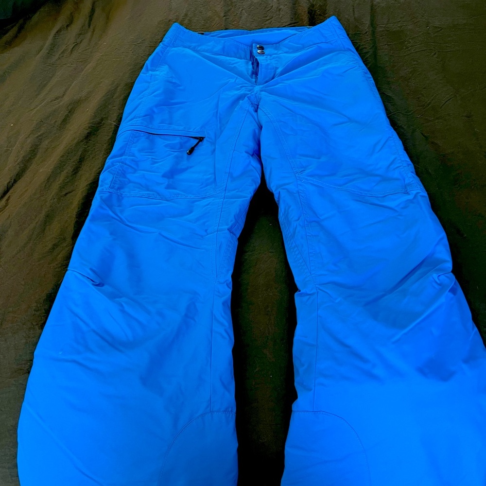 COLUMBIA BUGABOO COLLECTION NEON BLUE SKI/BOARD SNOW PANTS!